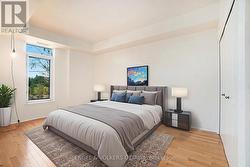 Virtually staged large bedroom -