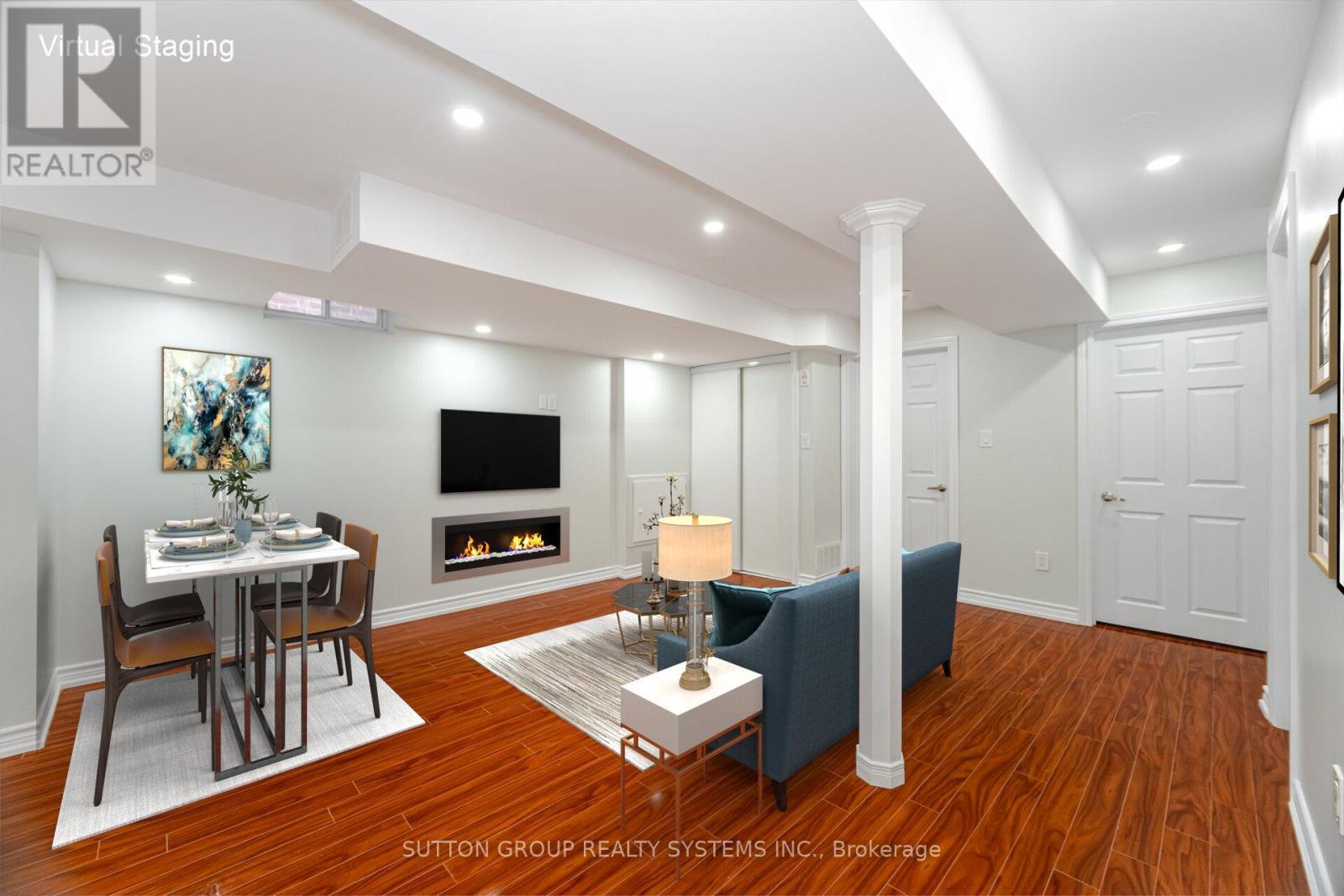 Lower - 79 Footbridge Crescent, Brampton, ON - Indoor Photo Showing Other Room With Fireplace
