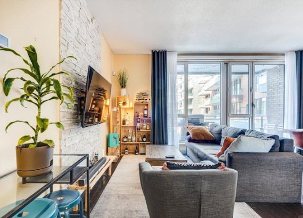 Salon - 314-859 Rue De La Commune E., Montréal (Ville-Marie), QC - Indoor Photo Showing Living Room