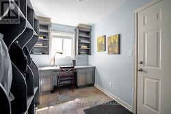 Main floor office/mud room with garage access -