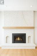 Virtually renovated fireplace -