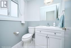 Virtually renovated second bathroom -