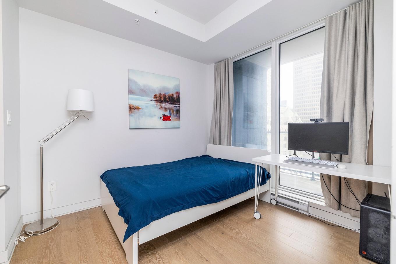 Bedroom - 902-1188 Rue St-Antoine O., Montréal (Ville-Marie), QC - Indoor Photo Showing Bedroom