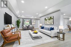 Virtually Staged Living Room/Dining Room View 2 -