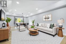 Virtually Staged Living Room/Dining Room View 3 -