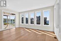 Family room with walk-out -