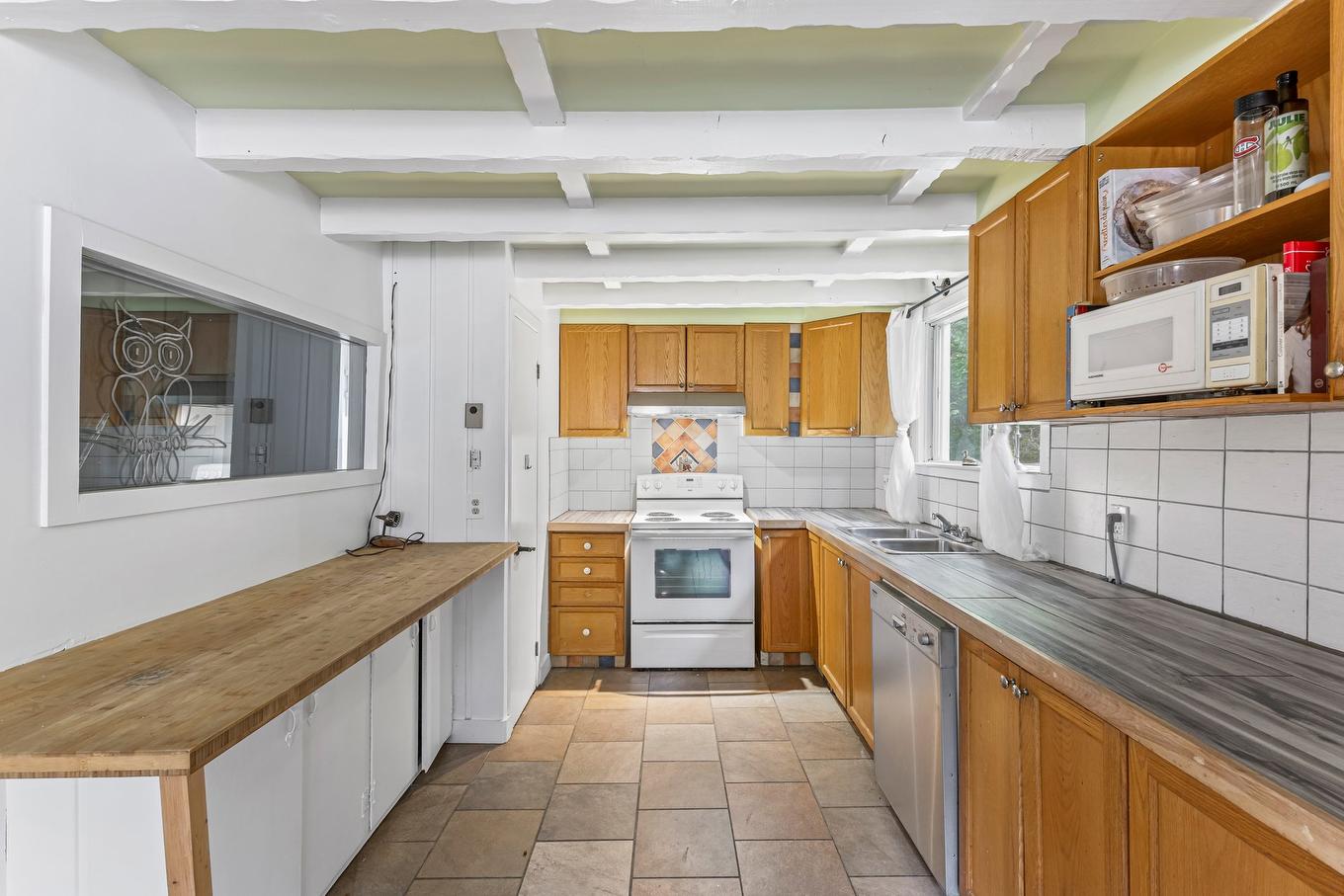 Cuisine - 3004 Rue D'Arosa, Val-David, QC - Indoor Photo Showing Kitchen With Double Sink