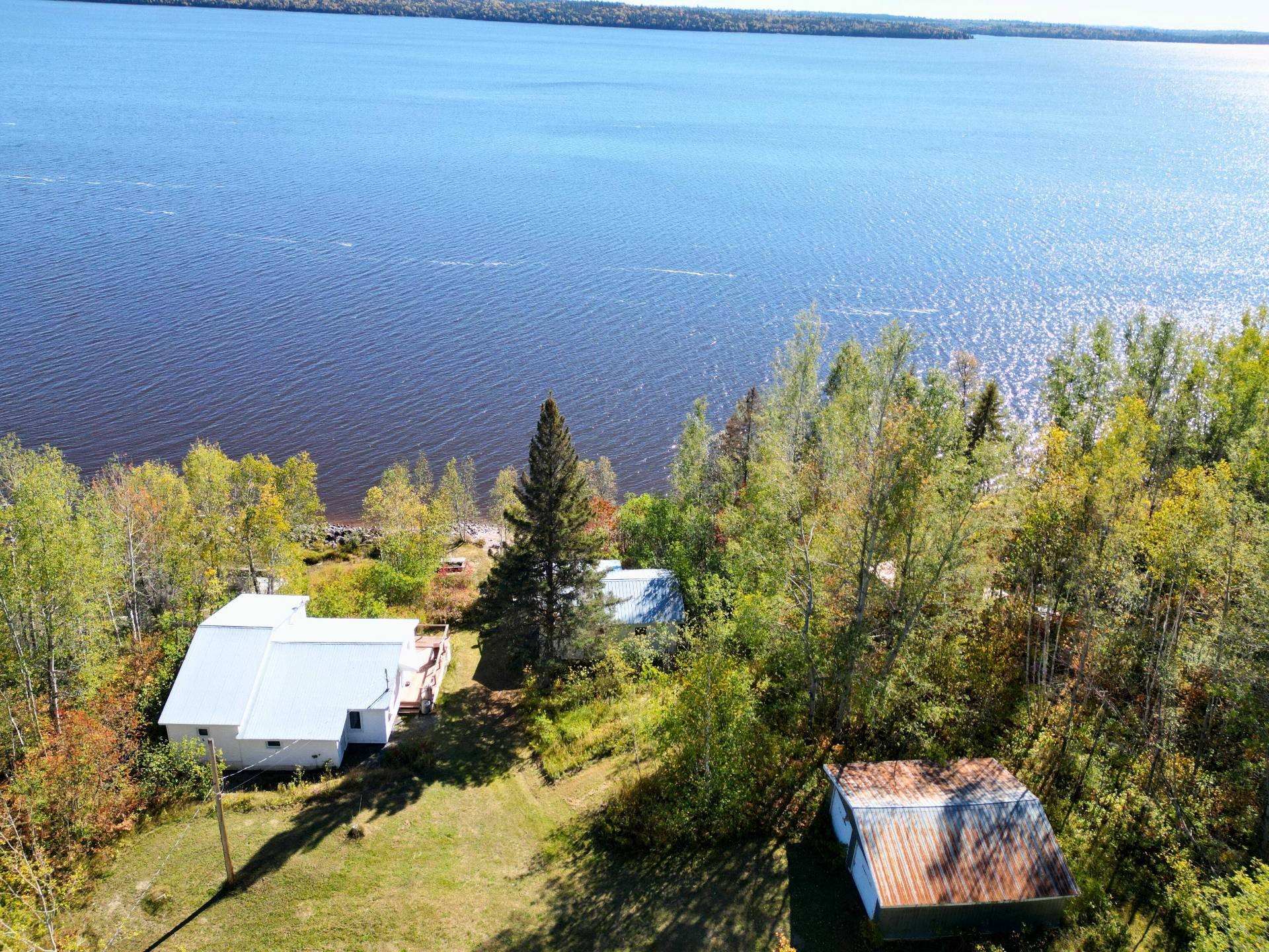 Aerial View - 940 Ch. De La Pointe, Guérin, QC - Outdoor With Body Of Water With View