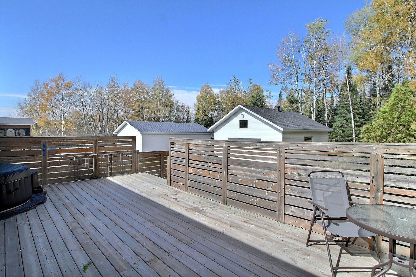 Patio - 2282 Route De St-Philippe, Val-D'Or, QC - Outdoor With Deck Patio Veranda With Exterior