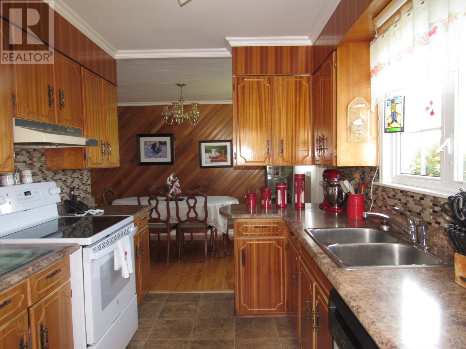 31 Hillcrest Road, Corner Brook, NL - Indoor Photo Showing Kitchen With Double Sink