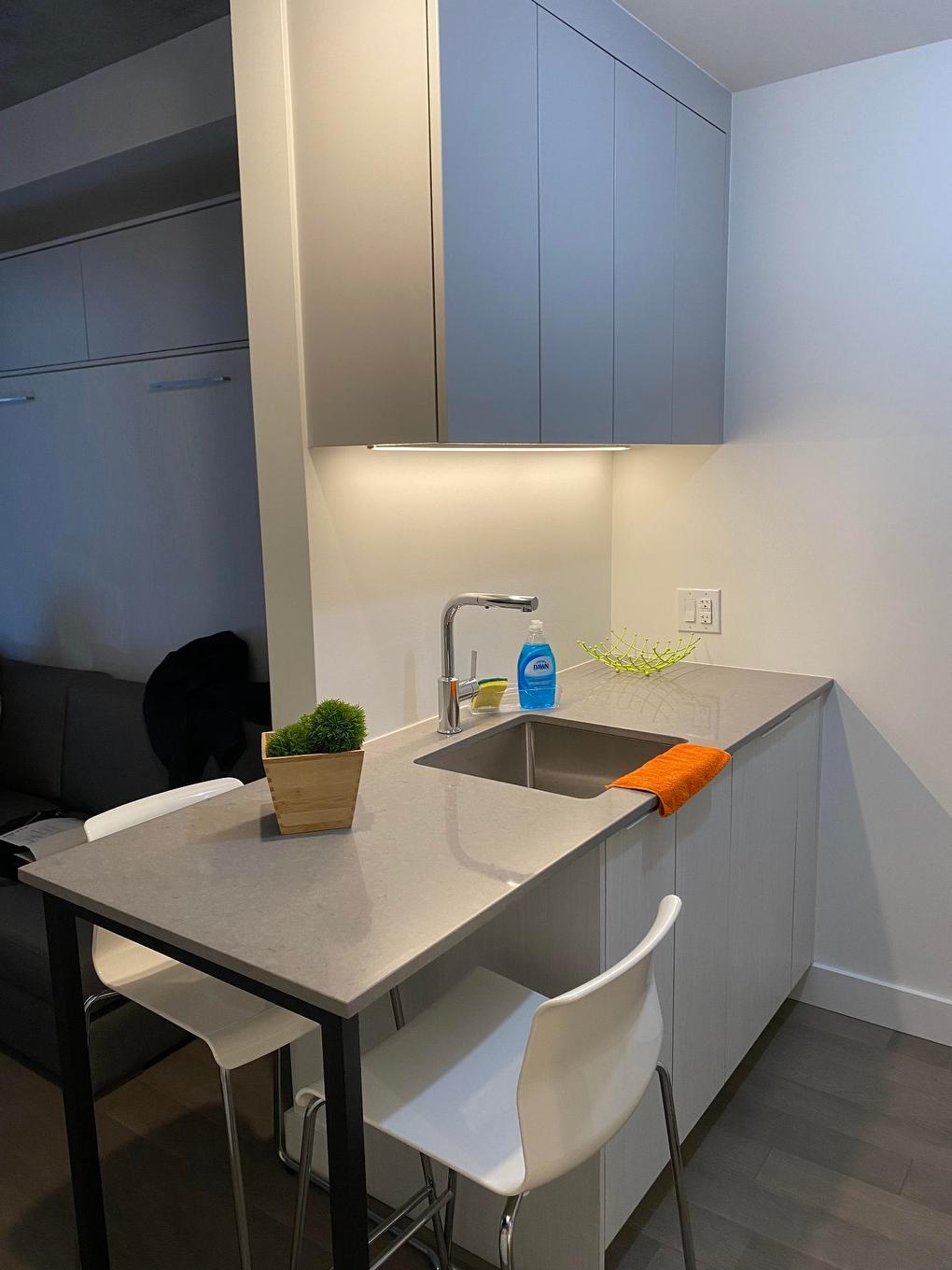 Kitchen - 222A-1550 Rue Des Bassins, Montréal (Le Sud-Ouest), QC - Indoor