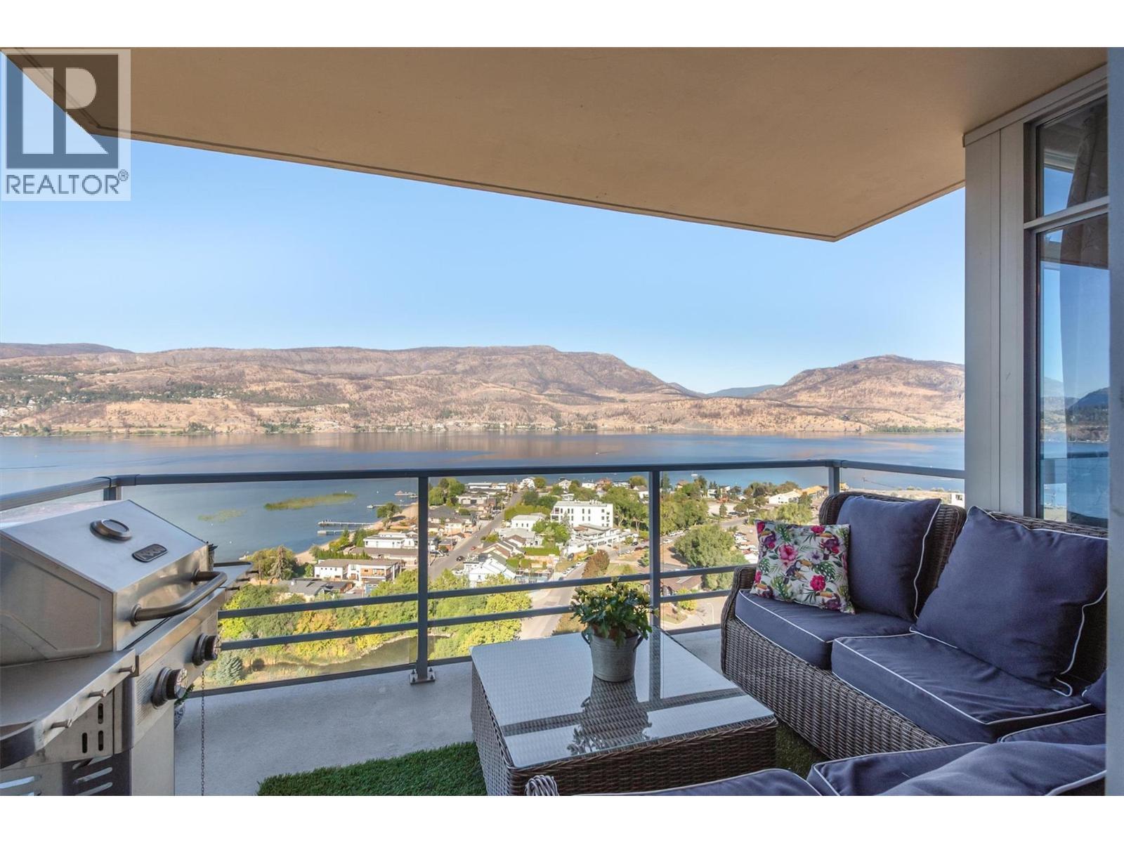 1075 Sunset Drive Unit# 2408, Kelowna, BC - Outdoor With Body Of Water With Balcony With View With Exterior
