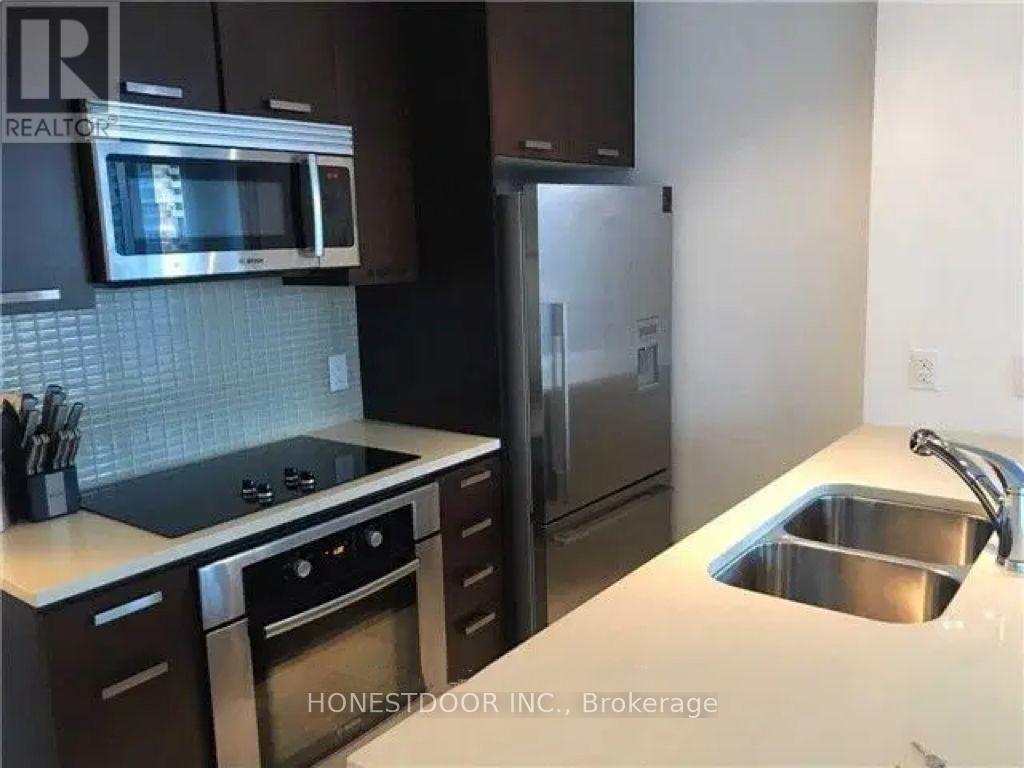 3304 - 295 Adelaide Street W, Toronto, ON - Indoor Photo Showing Kitchen With Double Sink