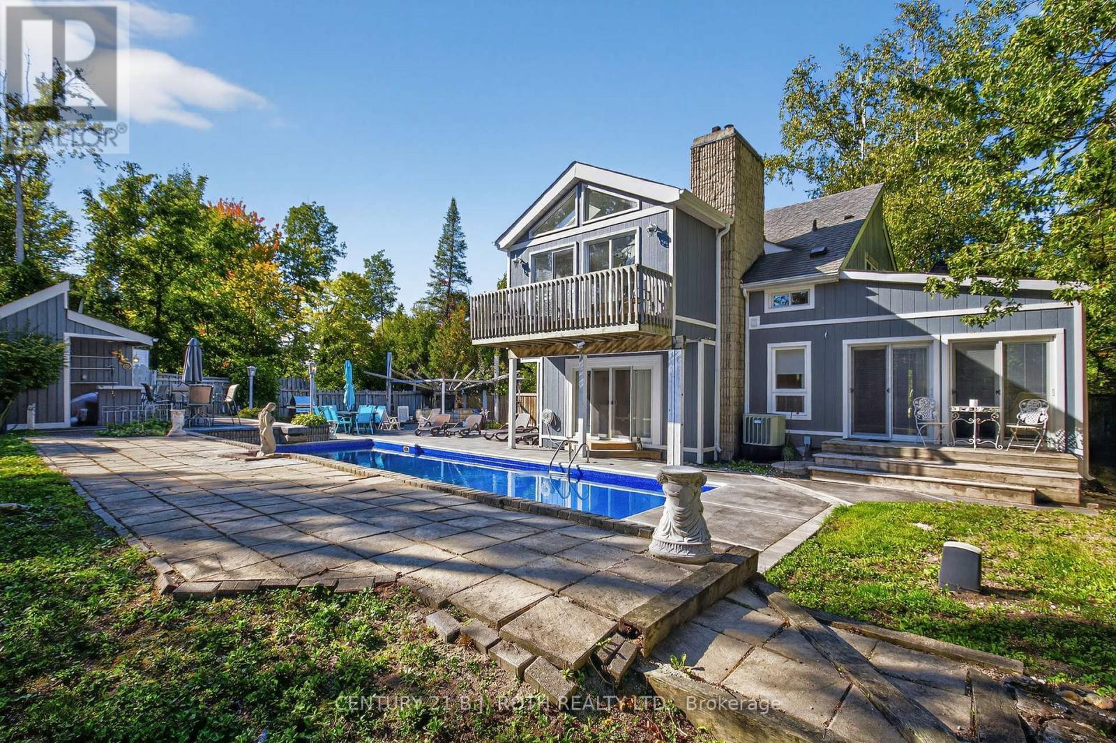 209846 26 Highway, Blue Mountains, ON - Outdoor With In Ground Pool With Deck Patio Veranda