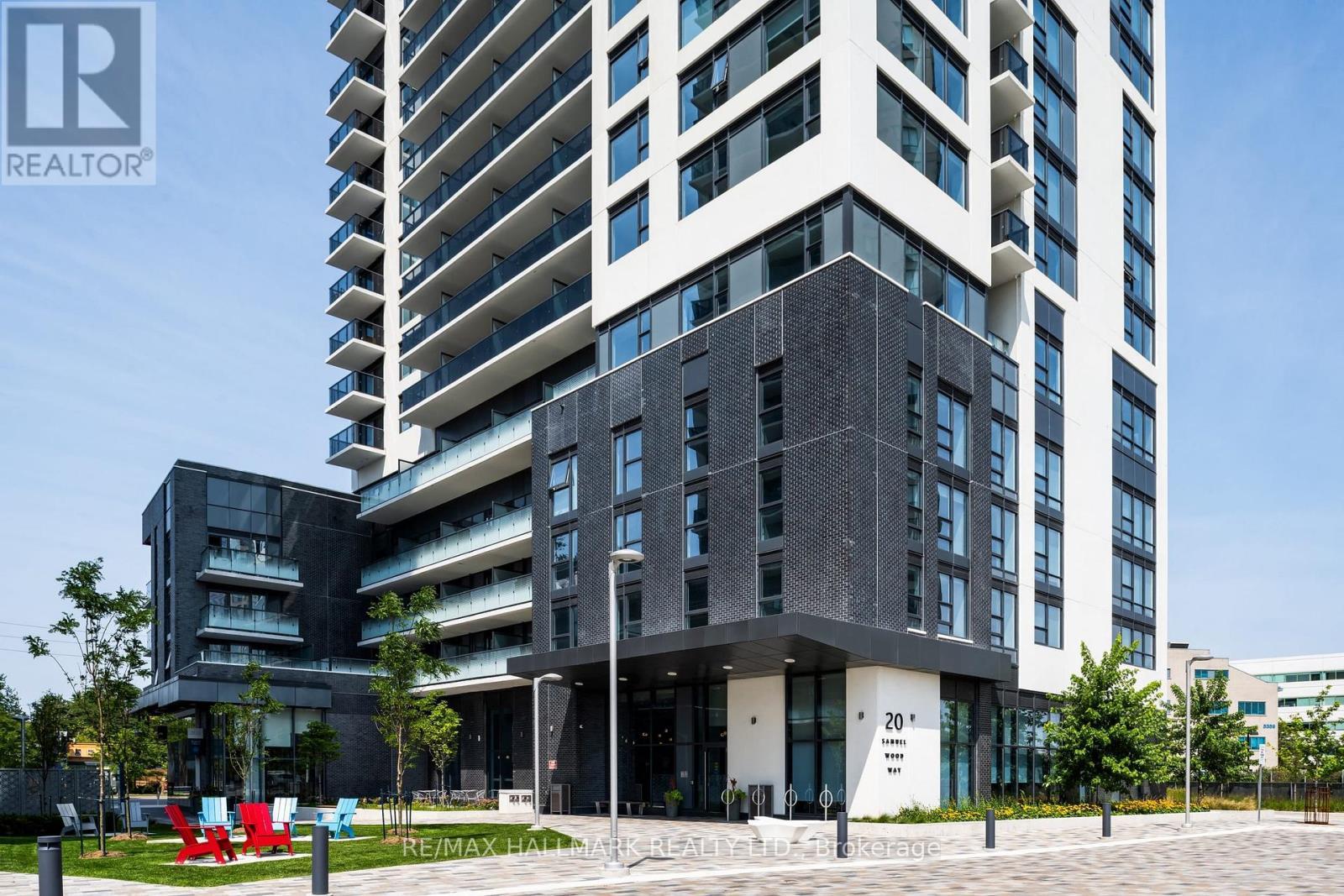 1509 - 20 Samuel Wood Way, Toronto, ON - Outdoor With Balcony With Facade