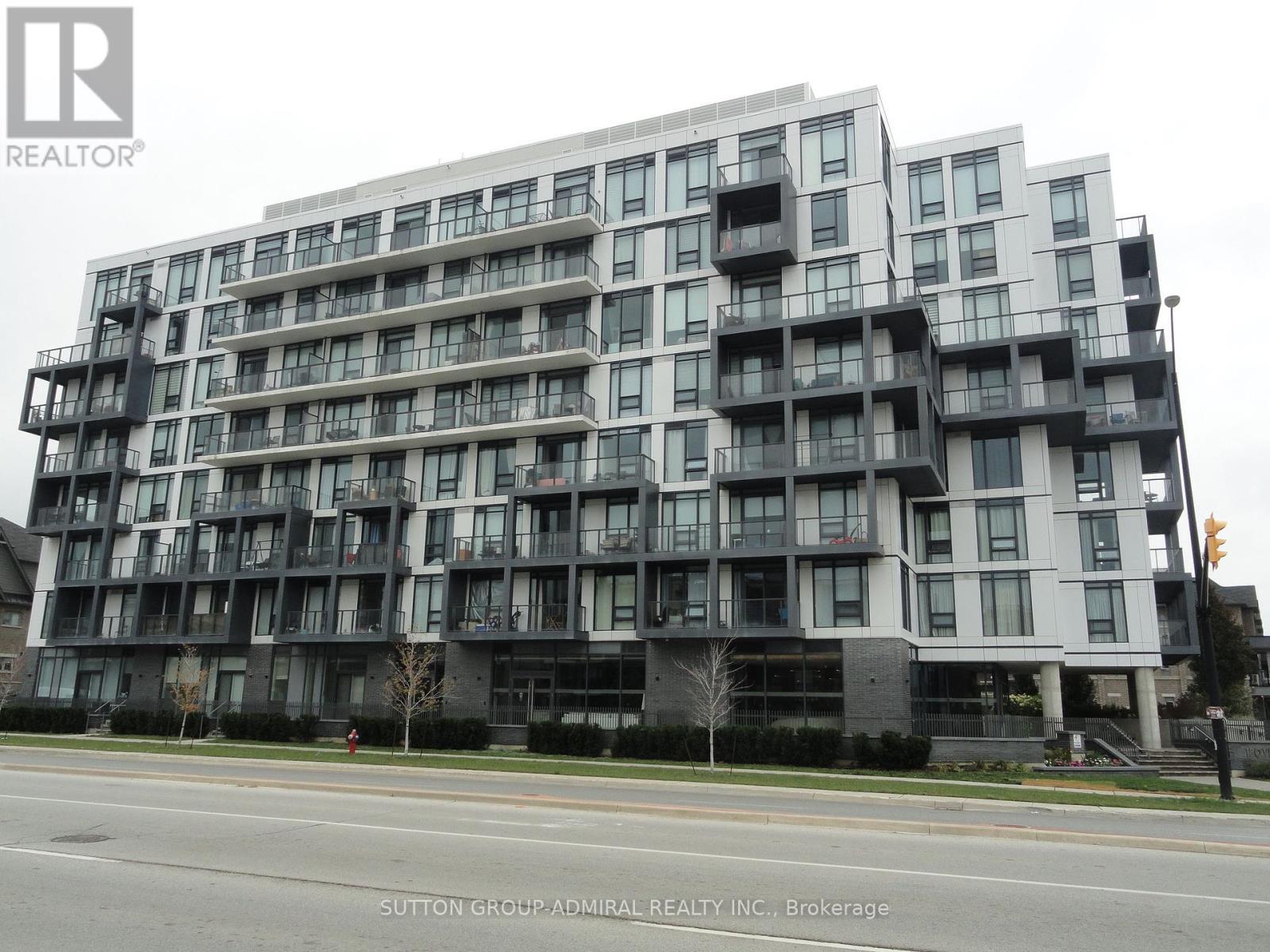 509 - 180 Veterans Drive, Brampton, ON - Outdoor With Balcony With Facade