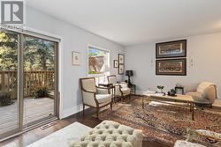 Living room with deck access -