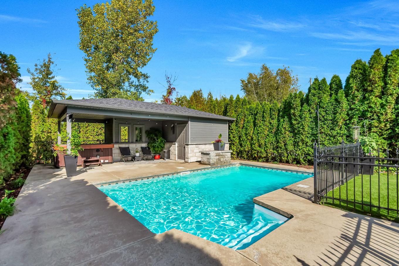 Pool - 37 Rue Henri-Ladouceur, Mercier, QC - Outdoor With In Ground Pool With Backyard