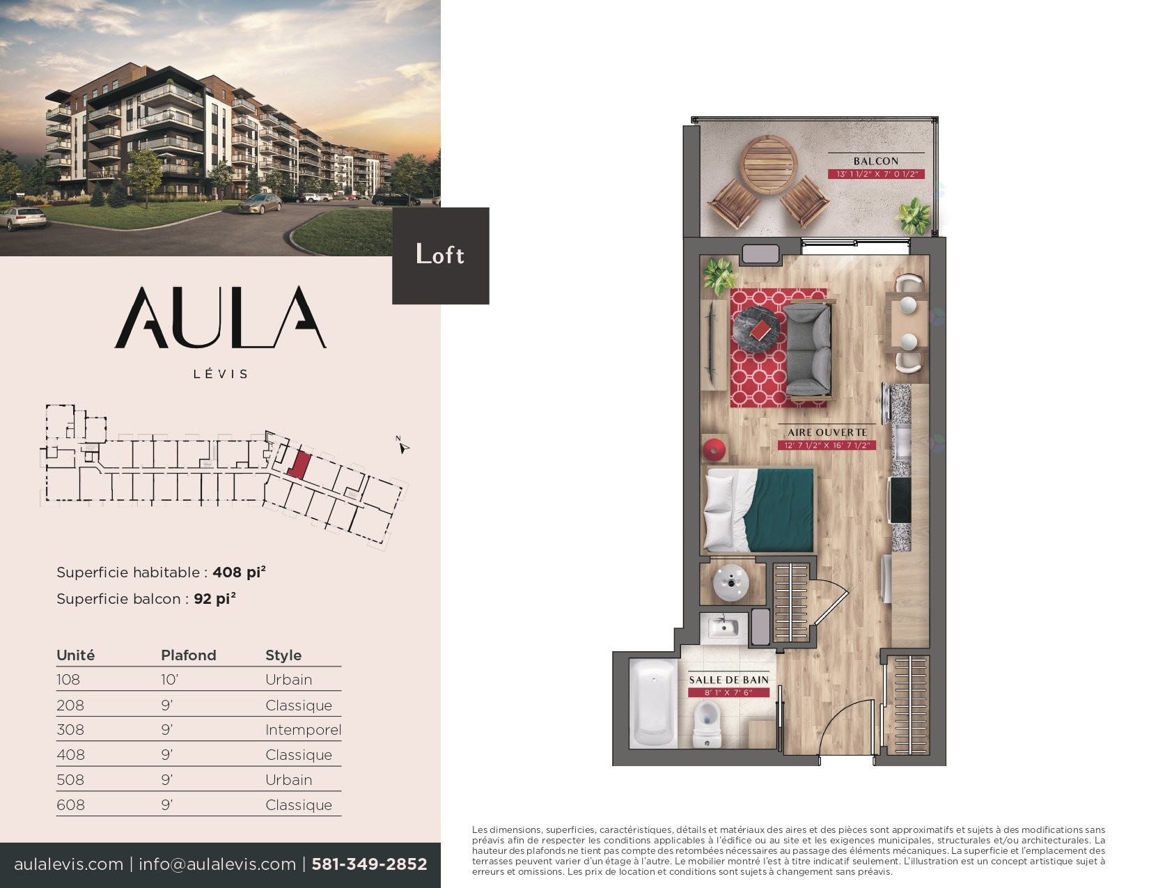 Plan (croquis) - 108-4700 Boul. Guillaume-Couture, Lévis (Desjardins), QC - Other