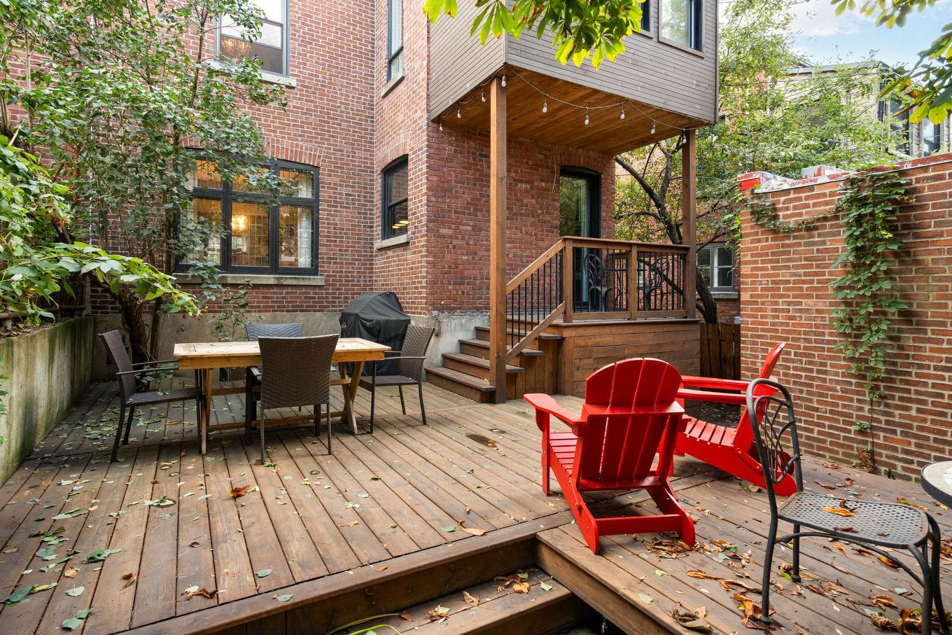 Cour - 5507 Ch. De La Côte-St-Antoine, Montréal (Côte-Des-Neiges/Notre-Dame-De-Grâce), QC - Outdoor With Deck Patio Veranda With Exterior