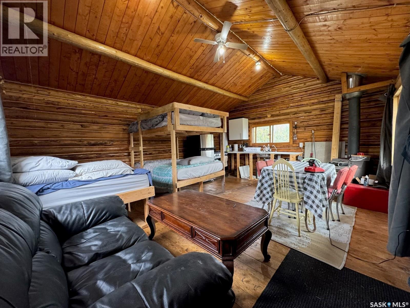 Cabin On Island Near Mooney Beach, Lac La Ronge Provincial Park, SK - Outdoor With Deck Patio Veranda With Exterior