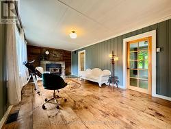 1Natural pine-wide plank flooring. -