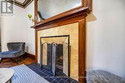 Wood burning fireplace -