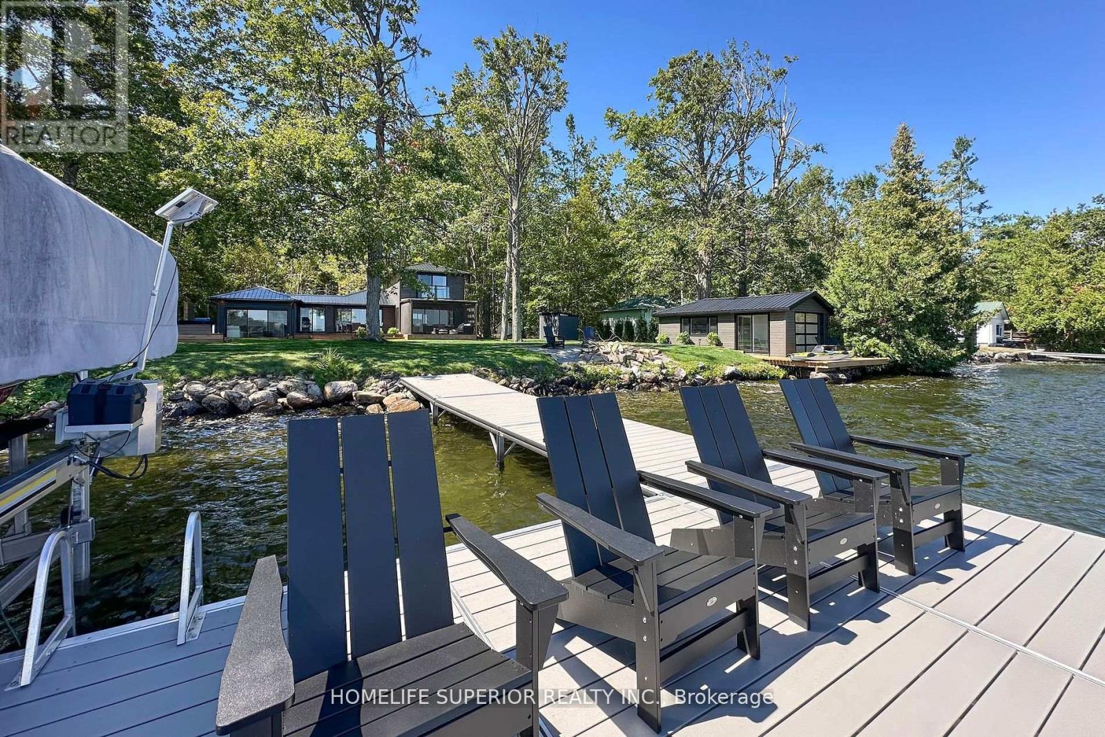 110 West Bay Boulevard, Kawartha Lakes (Bexley), ON - Outdoor With Body Of Water With Deck Patio Veranda