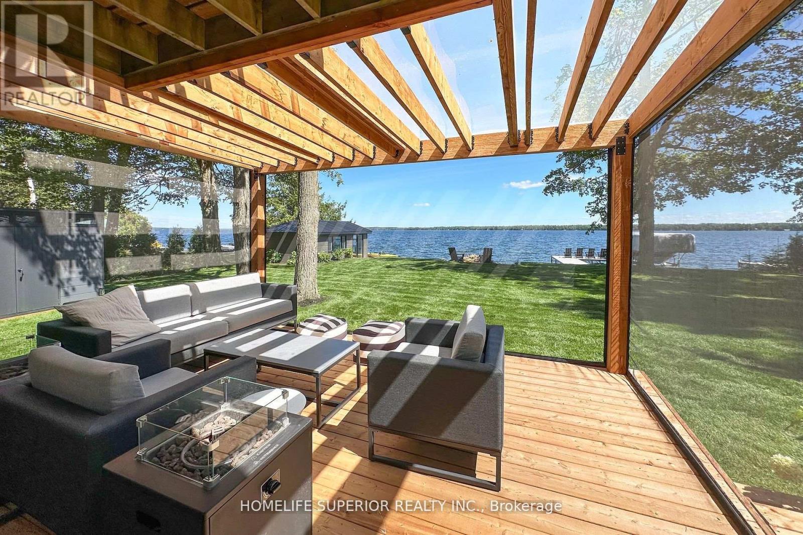 110 West Bay Boulevard, Kawartha Lakes (Bexley), ON - Outdoor With Body Of Water With Deck Patio Veranda With View