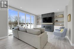 Expansive windows brings the outdoors in! -