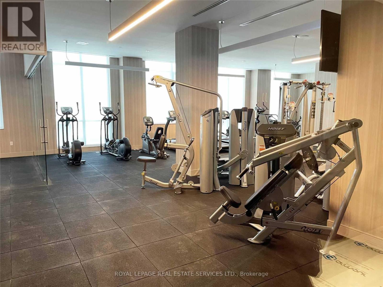 1909 - 8 Nahani Way, Mississauga, ON - Indoor Photo Showing Gym Room