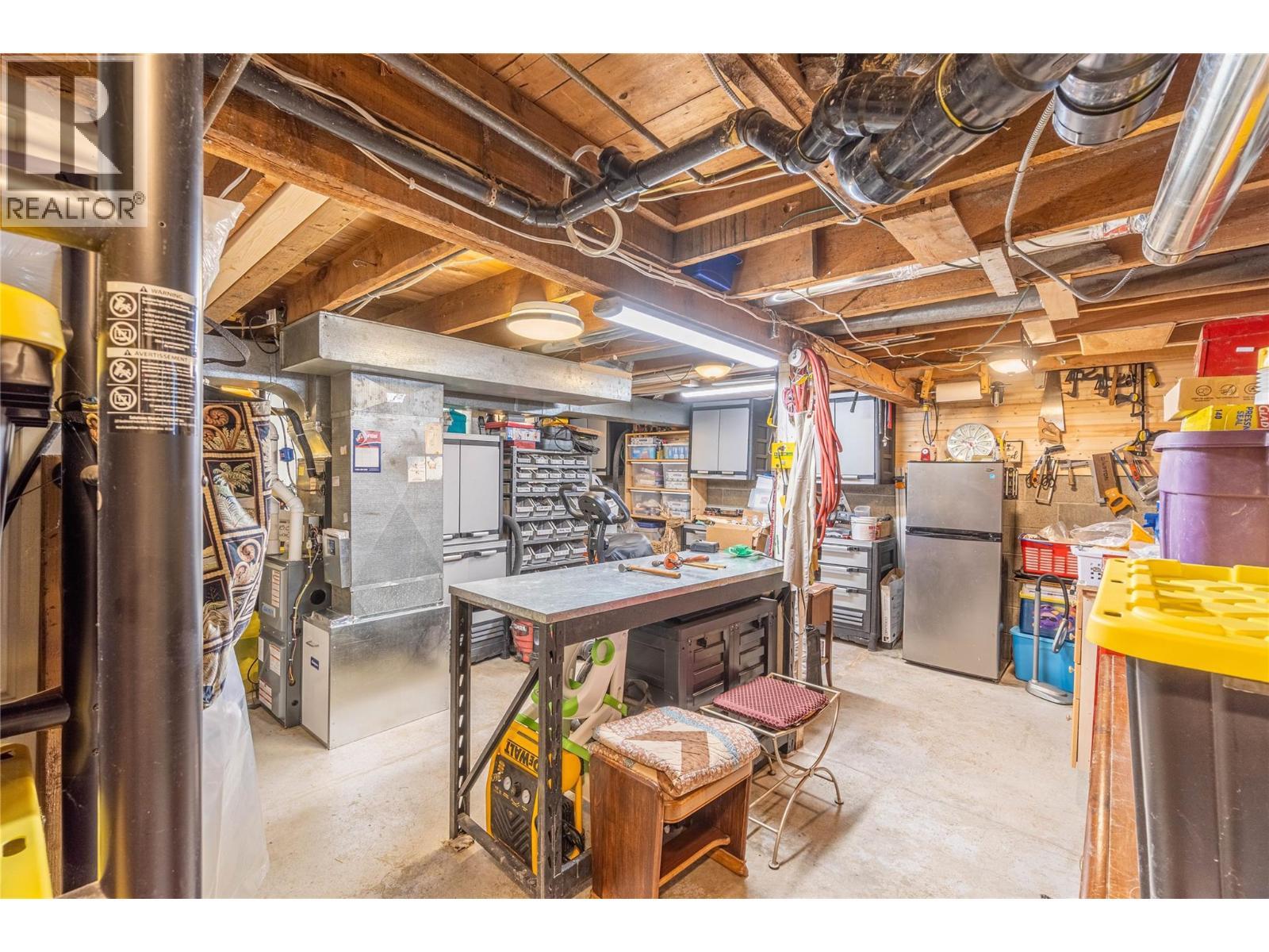 Workshop and Storage Room - 905 Munro Street, Kamloops, BC - Indoor Photo Showing Basement