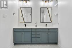 Gorgeous custom vanities in all baths -