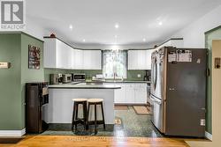 Kitchen open to dining/living room -