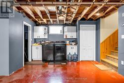 Laundry in basement -