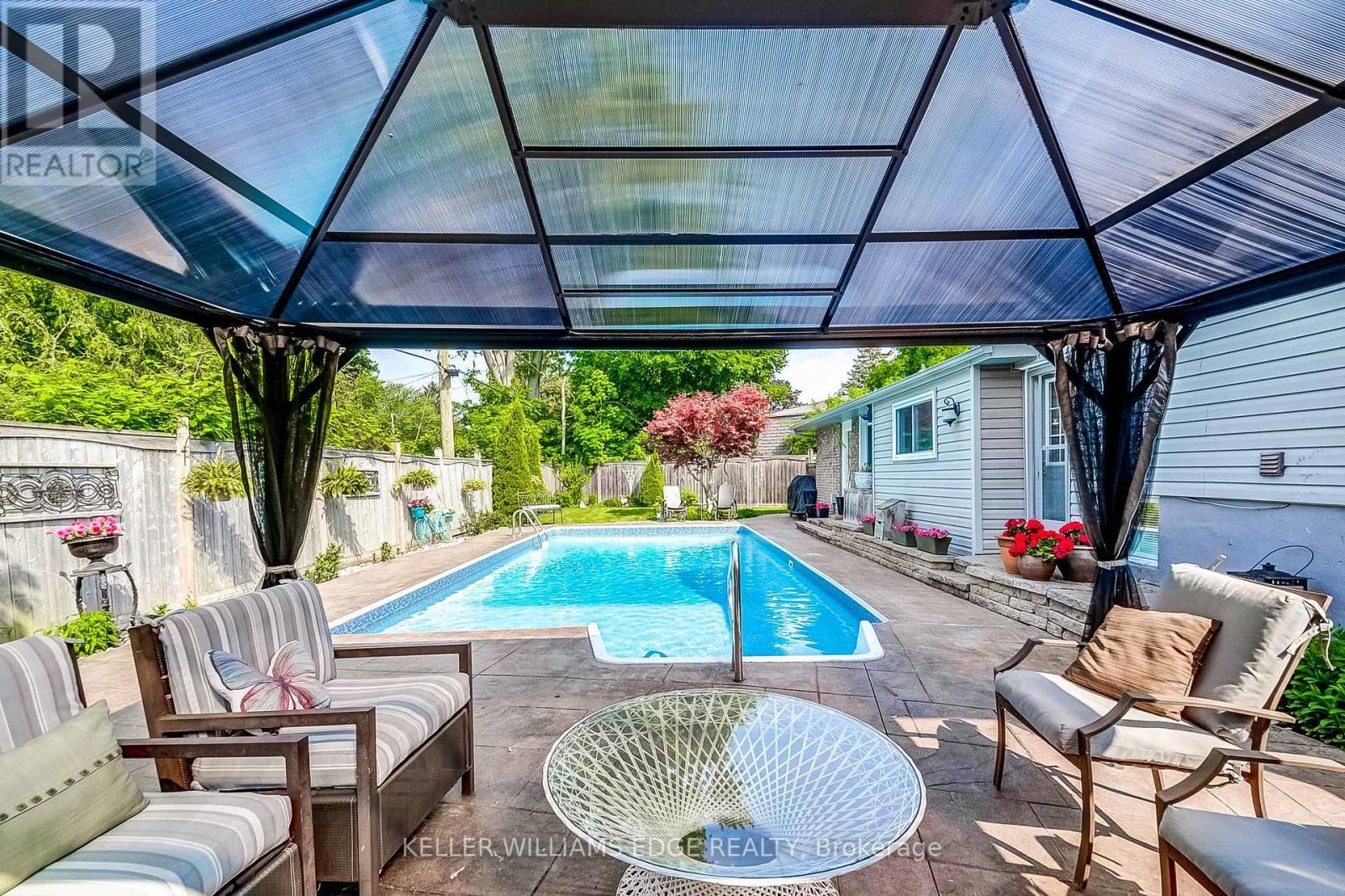 5203 Broughton Crescent, Burlington, ON - Outdoor With In Ground Pool With Deck Patio Veranda With Exterior