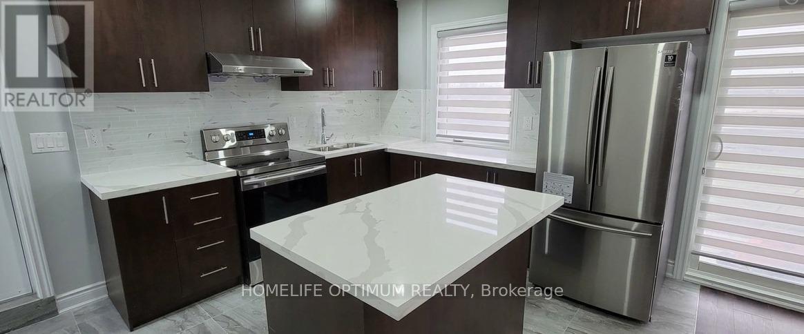 B - 165 Russell Creek Drive, Brampton, ON - Indoor Photo Showing Kitchen With Stainless Steel Kitchen With Upgraded Kitchen