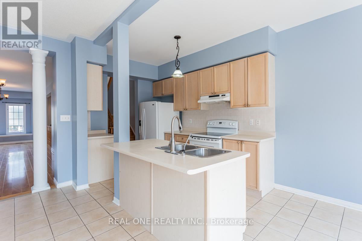 Upper - 24 Coast Avenue, Vaughan, ON - Indoor Photo Showing Kitchen With Double Sink