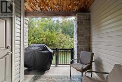 Private terrace backing on to Cranberry Trail -