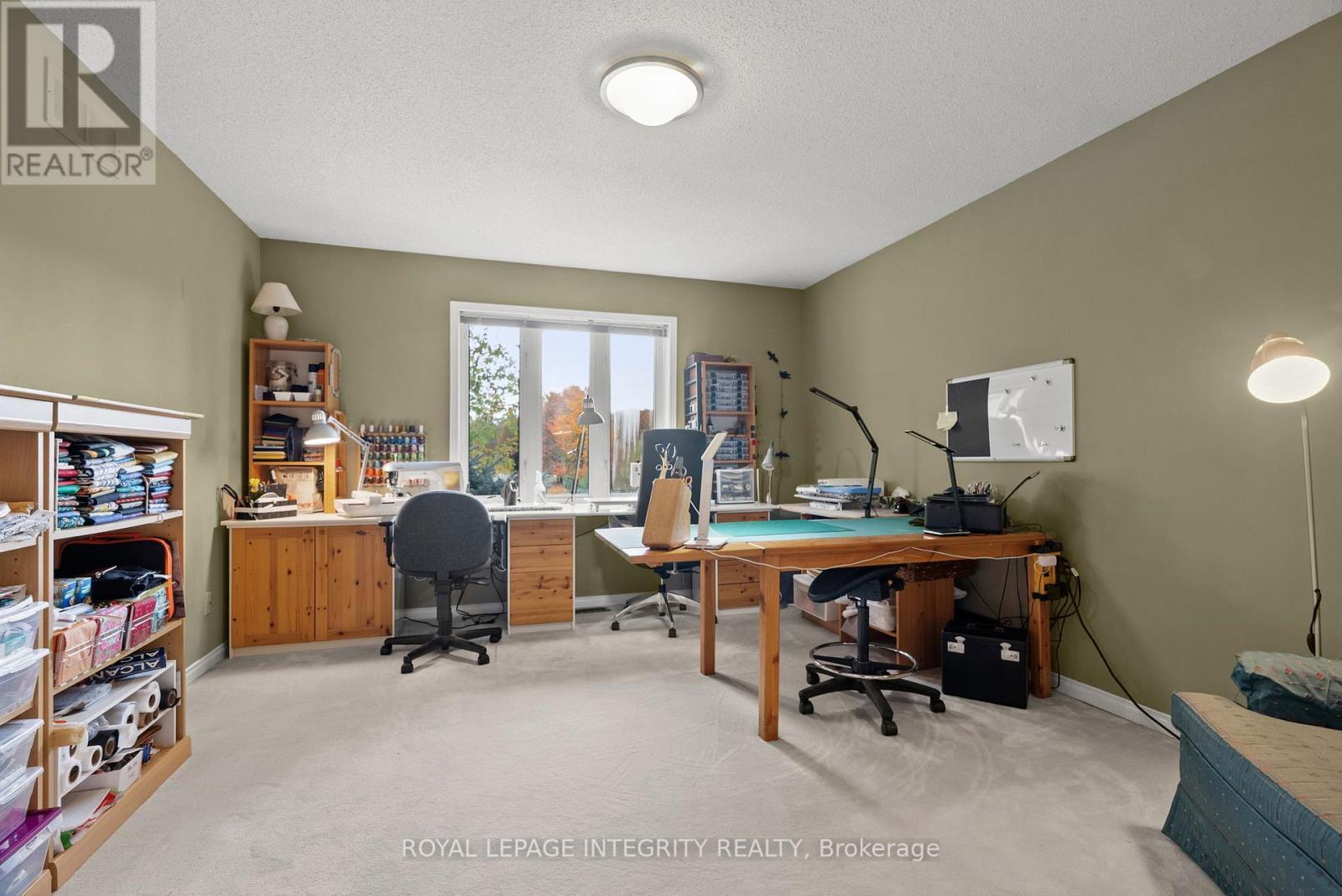 Second Bedroom, Currently Used as Sewing Room - 6 Marchbrook Circle, Ottawa, ON - Indoor Photo Showing Office