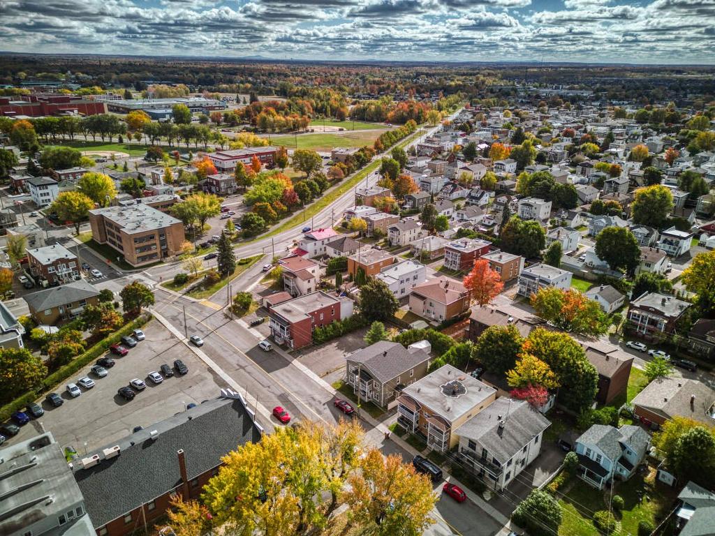 Photo aérienne - 479 - 485 Rue Notre-Dame, Drummondville, QC - Outdoor With View