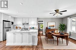 Kitchen/Dining Virtually Staged -