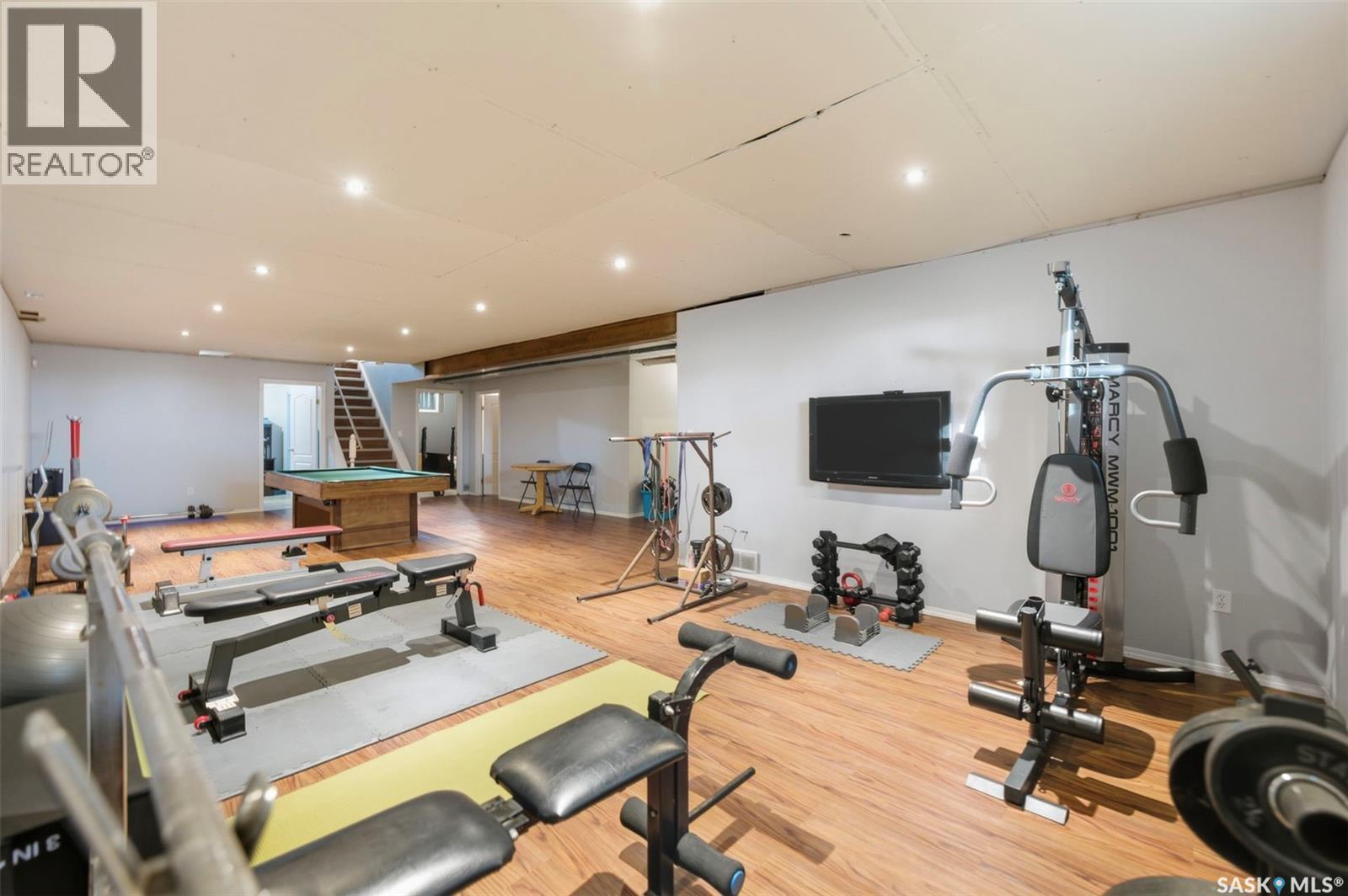 Wood-Sparrow Acreage, Vanscoy Rm No. 345, SK - Indoor Photo Showing Gym Room