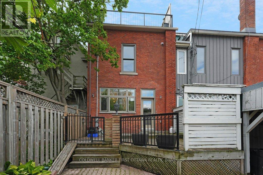 Back Yard showing Deck and entrance from Kitchen - 543 Besserer Street, Ottawa, ON - Outdoor With Exterior