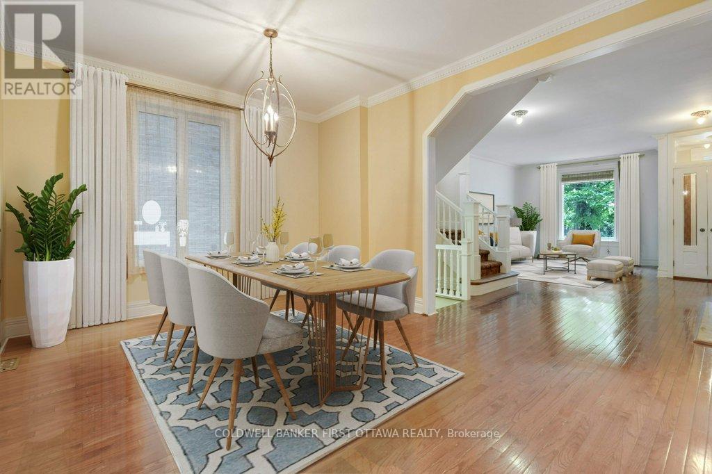 Dining & Living RoomsVirtually Staged - 543 Besserer Street, Ottawa, ON - Indoor Photo Showing Dining Room
