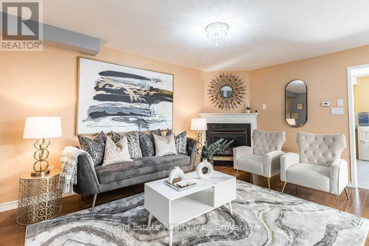 45 Rotunda Street, Brampton, ON - Indoor Photo Showing Living Room With Fireplace