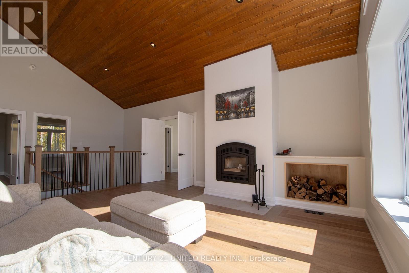318 County Road 47, Havelock-Belmont-Methuen (Belmont-Methuen), ON - Indoor Photo Showing Living Room With Fireplace