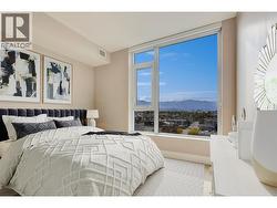 Primary bedroom - South facing *virtually staged* -