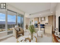 Living room & kitchen *virtually staged* -