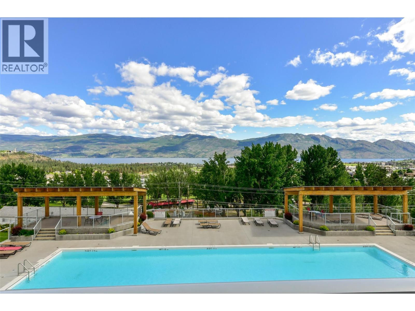 3205 Skyview Lane Unit# 205, West Kelowna, BC - Outdoor With In Ground Pool With View